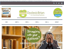 Tablet Screenshot of dyslexicbrian.com